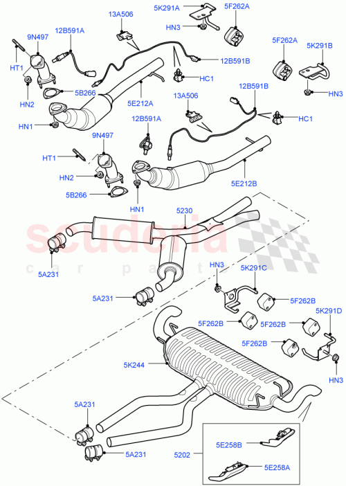 Part Diagram for Land Rover LR011710