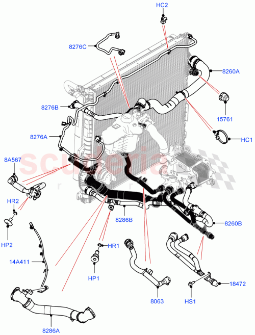 Part Diagram for Land Rover LR151572