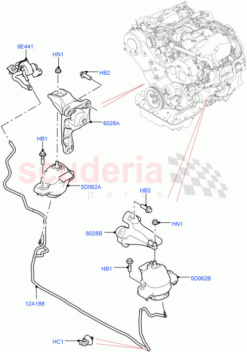 Part Diagram for Land Rover LR116744