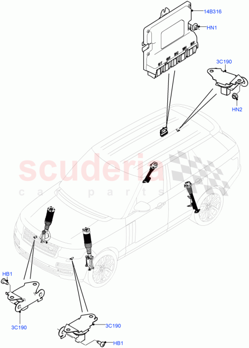 Part Diagram for Land Rover LR105419
