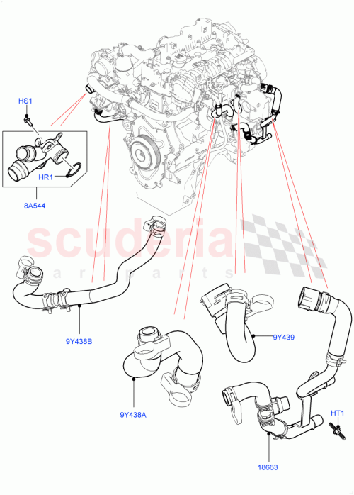 Part Diagram for Land Rover LR085514