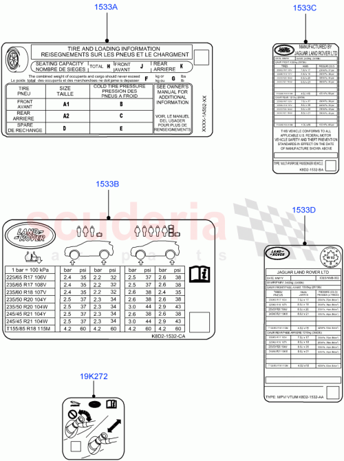 Part Diagram for Land Rover LR153146