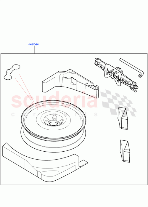 Part Diagram for Land Rover VPLRW0122