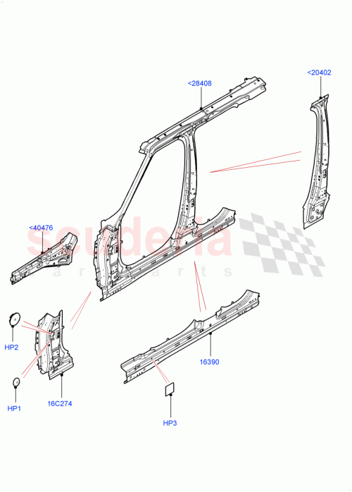 Part Diagram for Land Rover LR111034