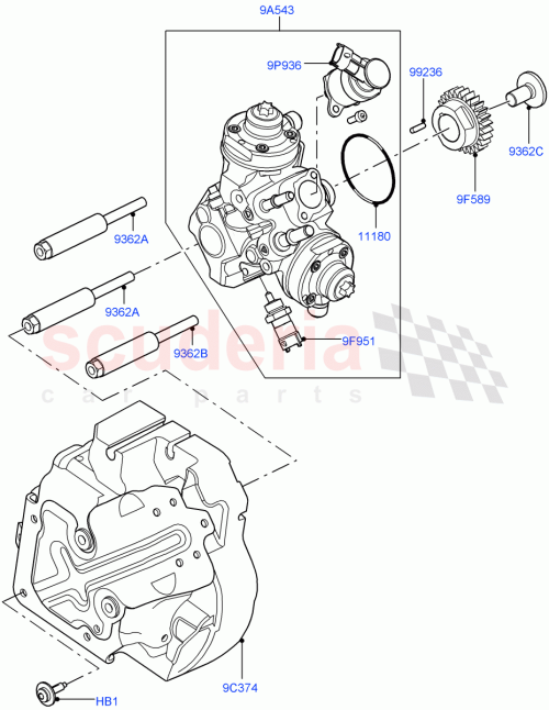 Part Diagram for Land Rover LR031635