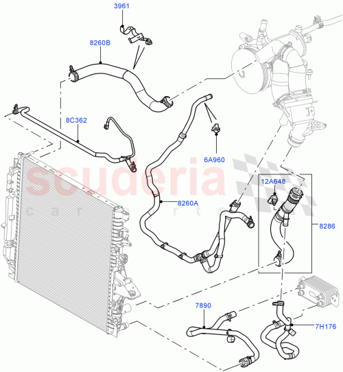 Part Diagram for Land Rover LR013684