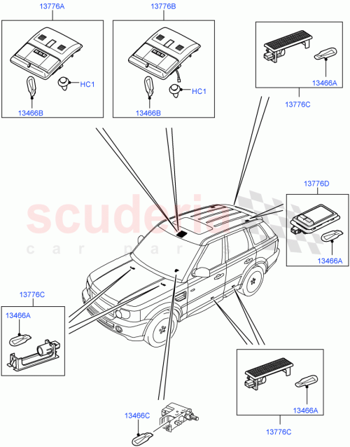 Part Diagram for Land Rover XZQ000040