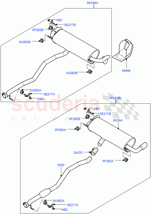 Part Diagram for Land Rover LR085527