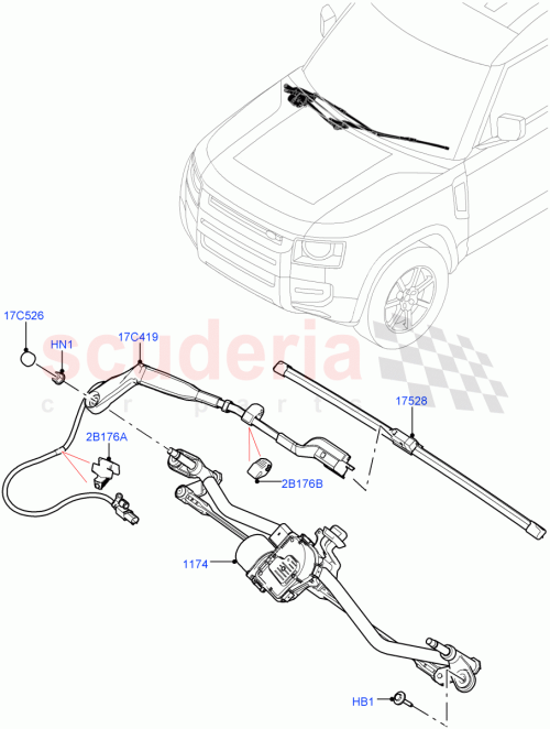Part Diagram for Land Rover LR132116