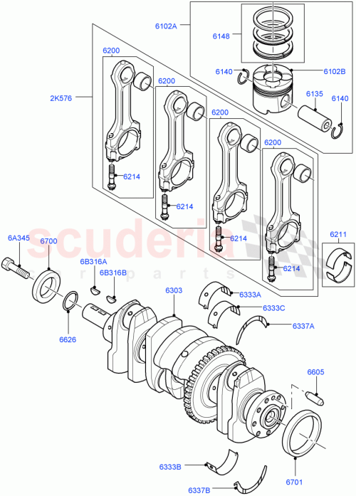 Part Diagram for Land Rover LR000671