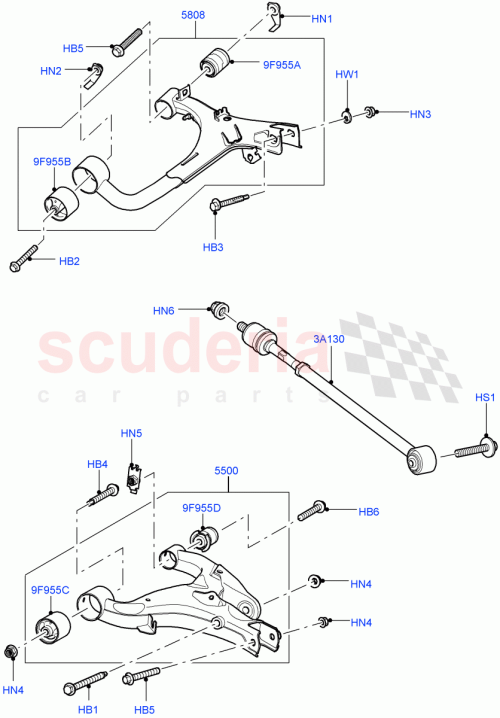 Part Diagram for Land Rover RGG500460