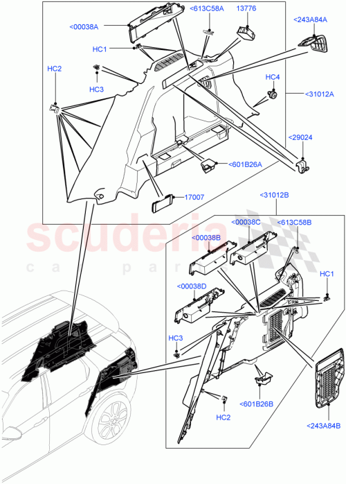 Part Diagram for Land Rover LR167126