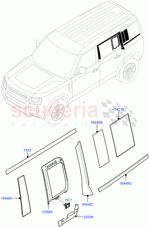 Part Diagram for Land Rover LR130226