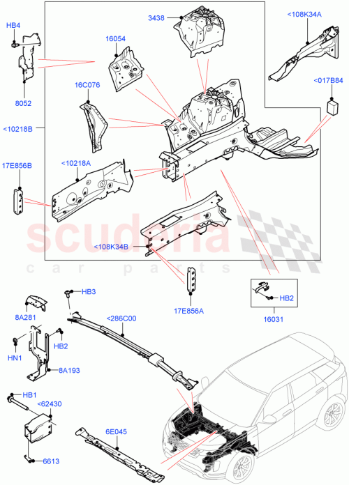 Part Diagram for Land Rover LR168383