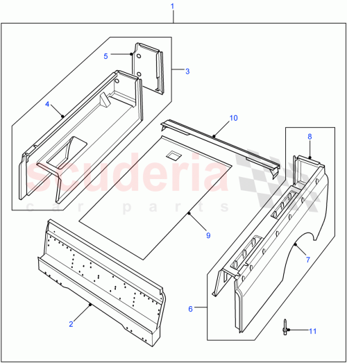 Part Diagram for Land Rover ALA710590