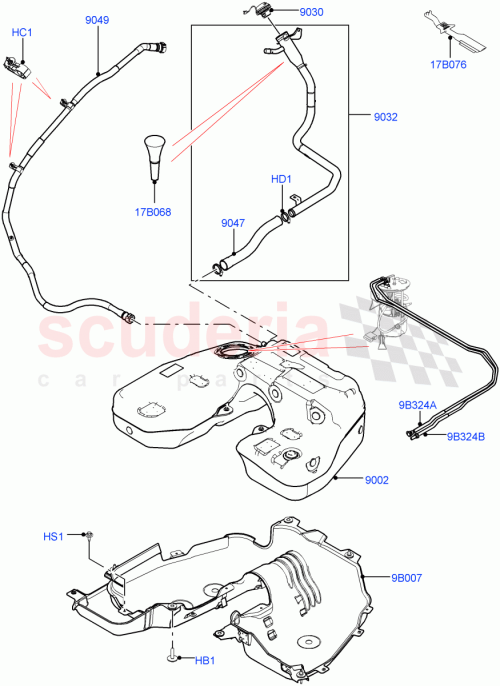 Part Diagram for Land Rover LR082727