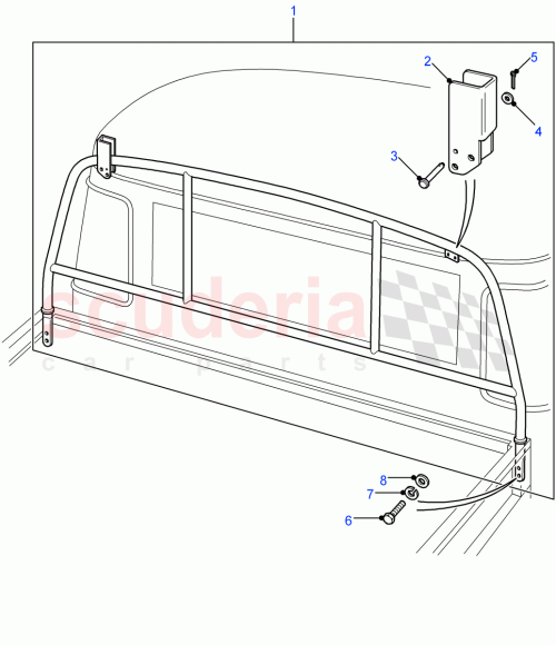 Part Diagram for Land Rover MUC1086
