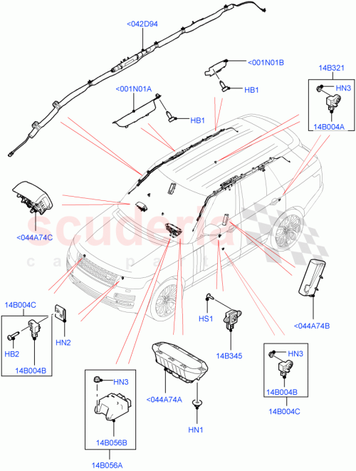 Part Diagram for Land Rover LR056485