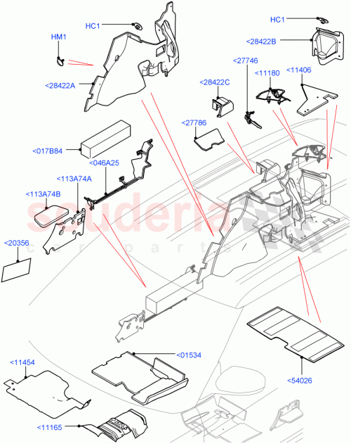 Part Diagram for Land Rover LR027063