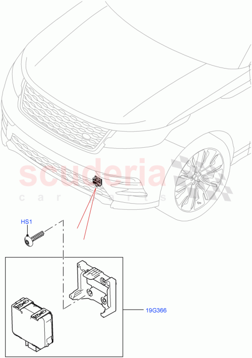 Part Diagram for Land Rover LR112516