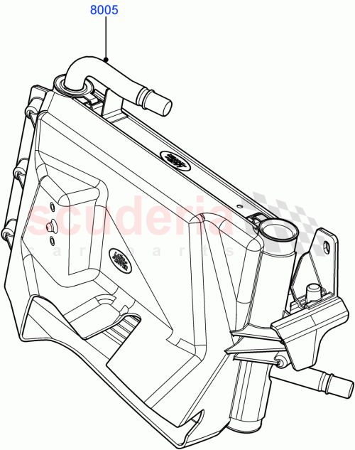 Part Diagram for Land Rover PCC500390