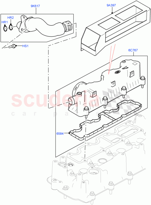Part Diagram for Land Rover LR093138