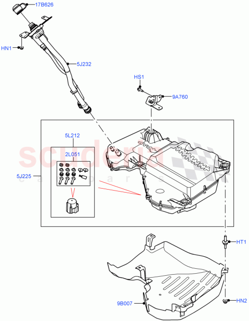 Part Diagram for Land Rover LR156115
