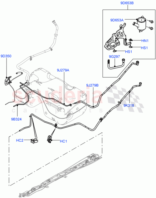 Part Diagram for Land Rover LR027886