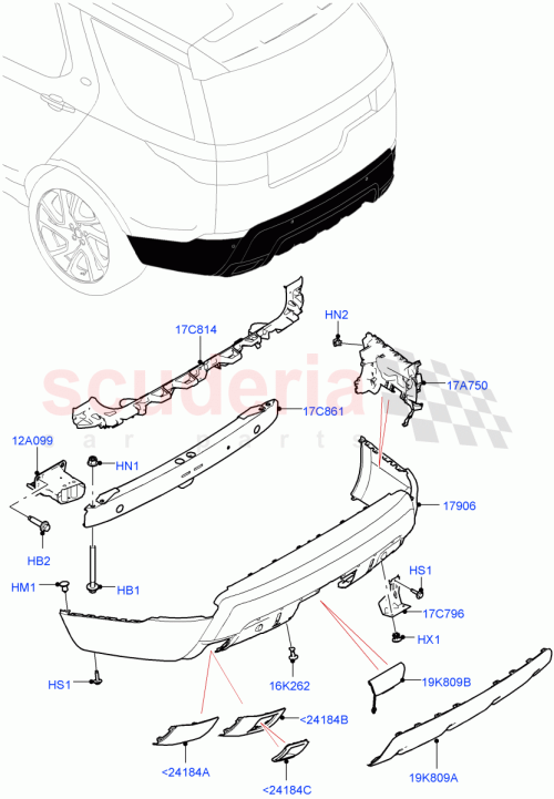 Part Diagram for Land Rover LR116998