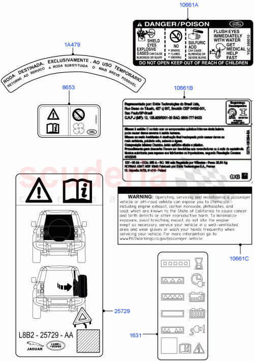 Part Diagram for Land Rover LR155597