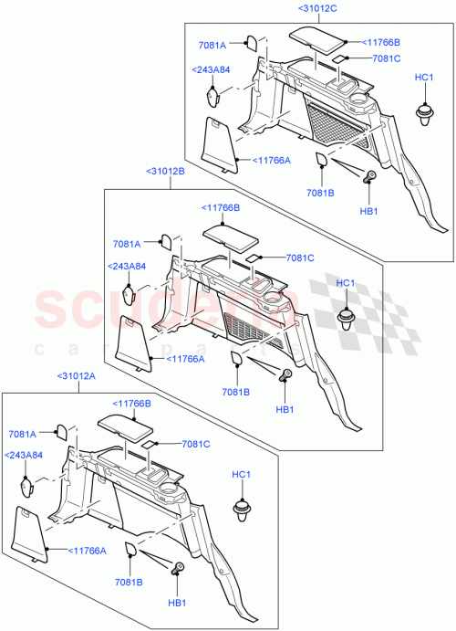 Part Diagram for Land Rover LR016698