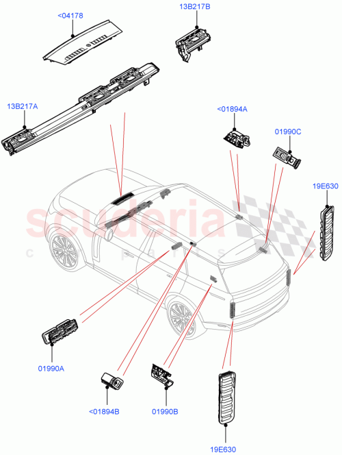 Part Diagram for Land Rover LR153328
