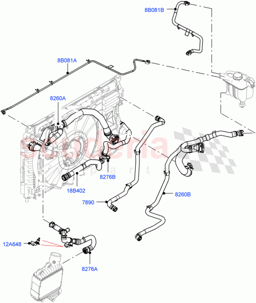 Part Diagram for Land Rover LR148840