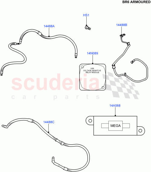 Part Diagram for Land Rover YQE500400