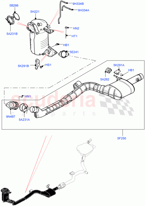 Part Diagram for Land Rover LR082725