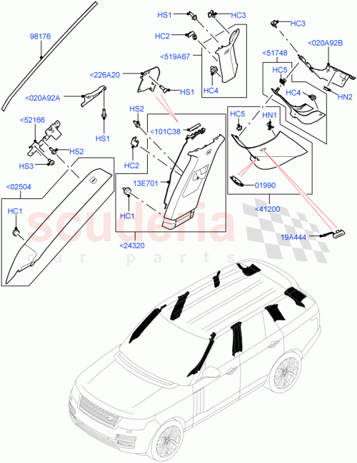 Part Diagram for Land Rover LR055671