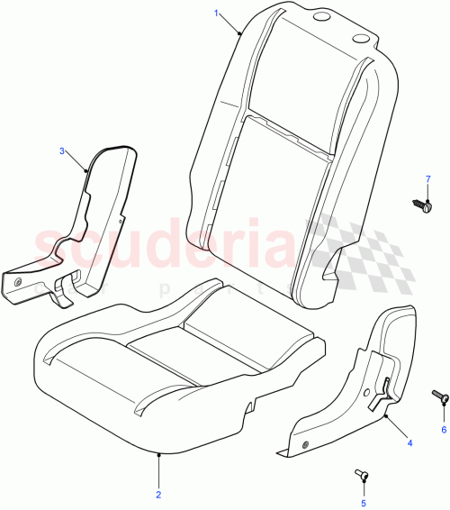 Part Diagram for Land Rover HXT501350PUY