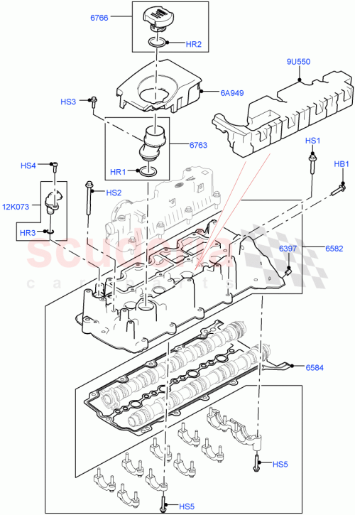 Part Diagram for Land Rover LR082537