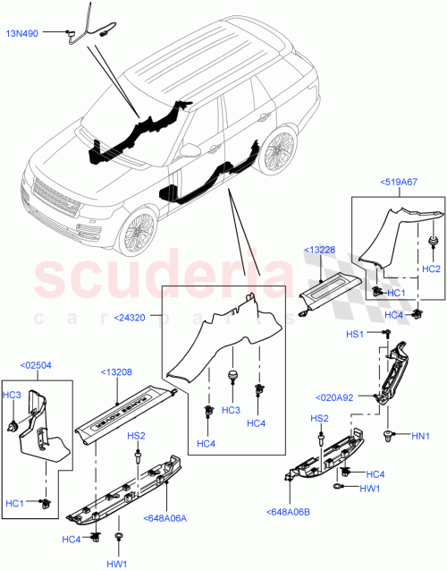 Part Diagram for Land Rover LR039616