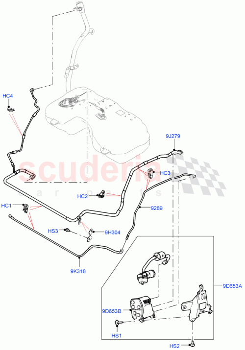 Part Diagram for Land Rover LR155680