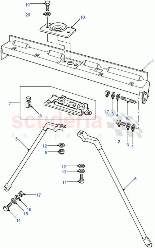 Part Diagram for Land Rover SH106301L