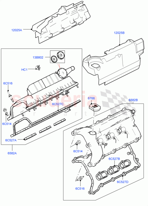 Part Diagram for Land Rover LR105409