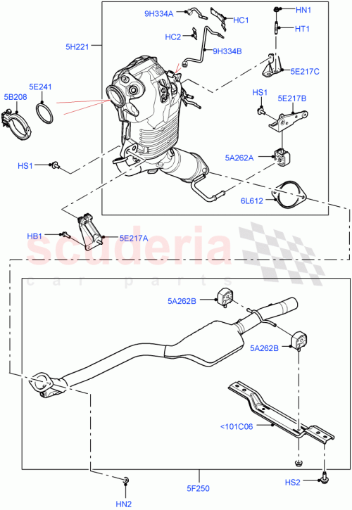 Part Diagram for Land Rover LR141510