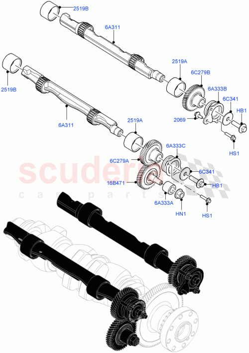 Part Diagram for Land Rover LR167443