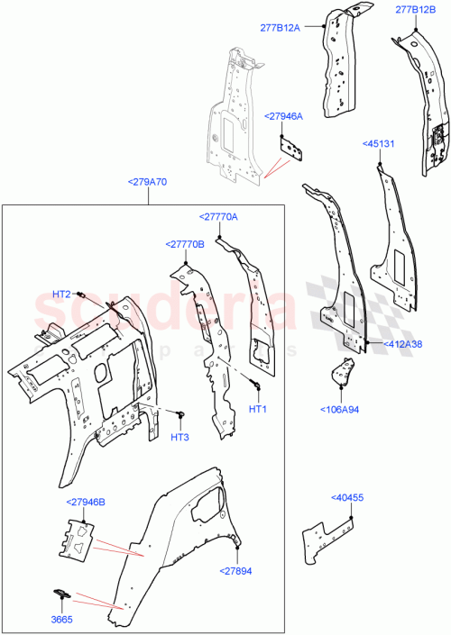 Part Diagram for Land Rover LR130429