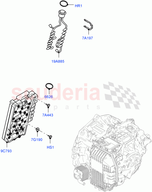 Part Diagram for Land Rover LR127868