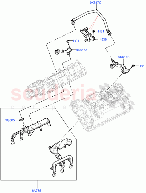 Part Diagram for Land Rover LR158727