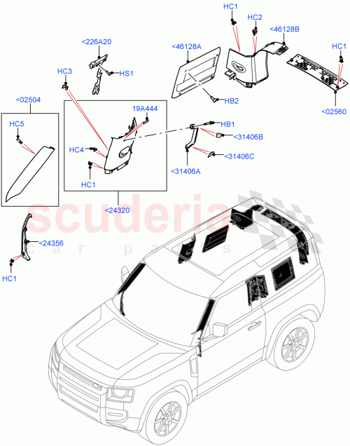 Part Diagram for Land Rover LR131935