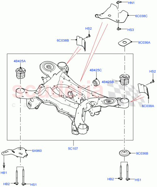 Part Diagram for Land Rover LR138057