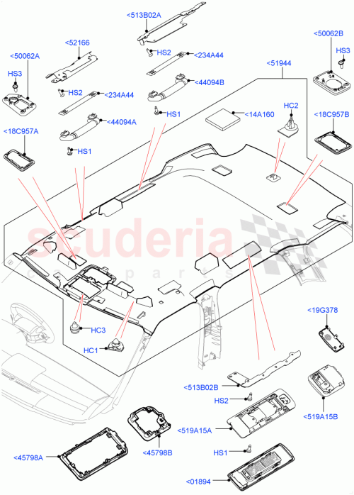 Part Diagram for Land Rover LR048743